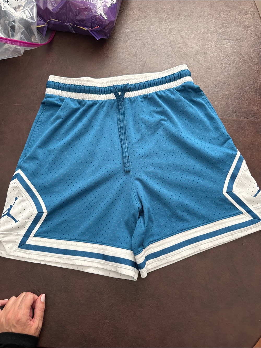 Men's Jordan Blue Athletic Basketball Shorts